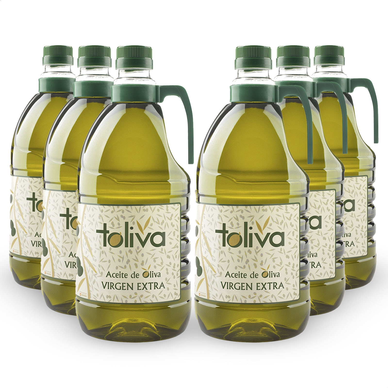 Toliva - Aceite de oliva virgen extra coupage 2L, 6uds