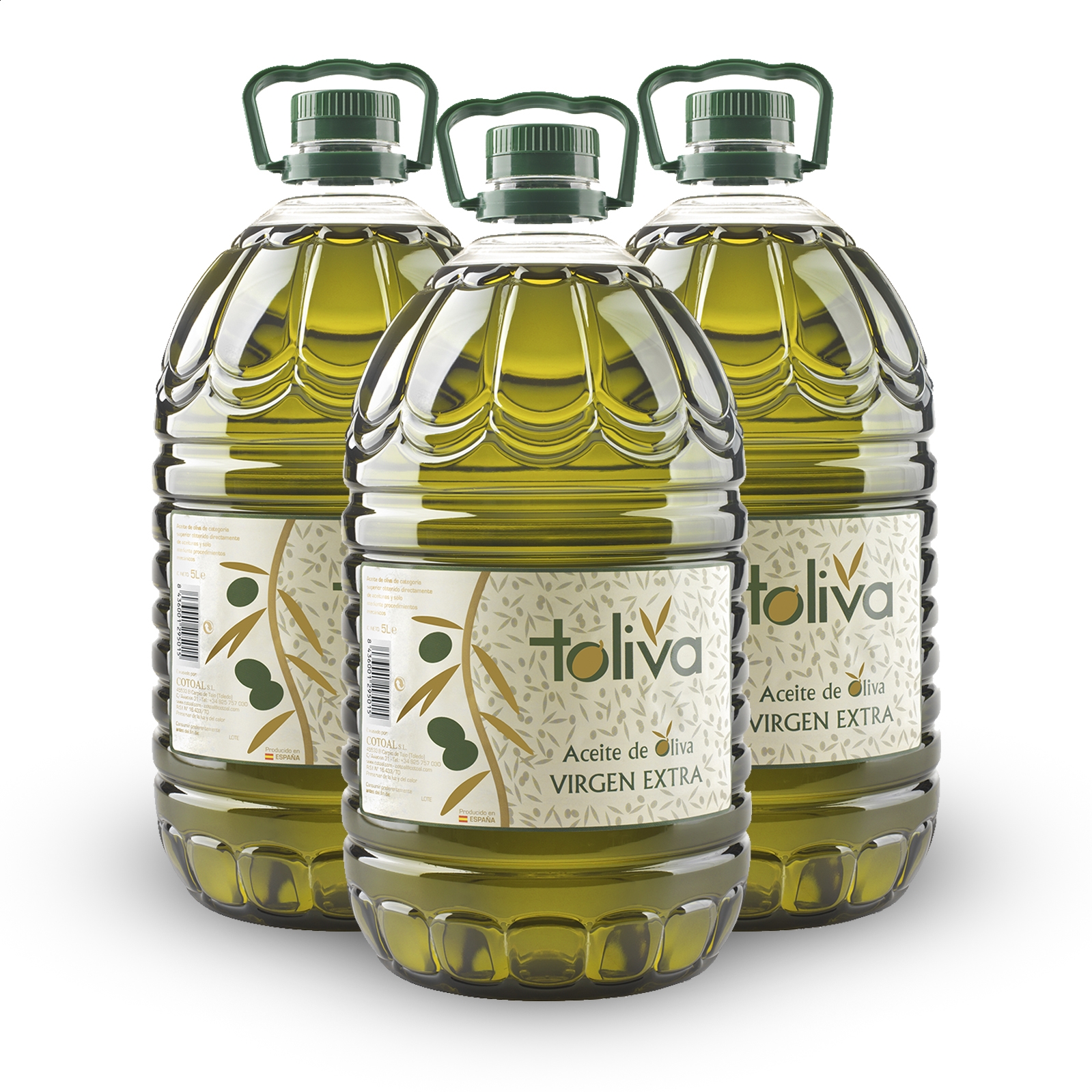 Toliva - Aceite de oliva virgen extra coupage 5L, 3uds
