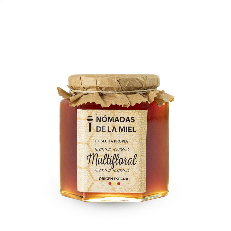 Nómadas de la miel - Selección Gourmet Miel Multifloral 500g, 1ud