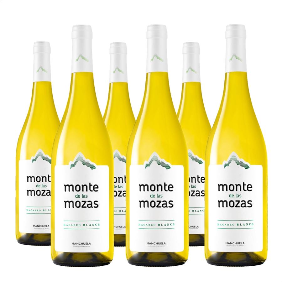 Monte de las Mozas – Vino blanco Macabeo D.O.P. Manchuela 75cl, 6uds