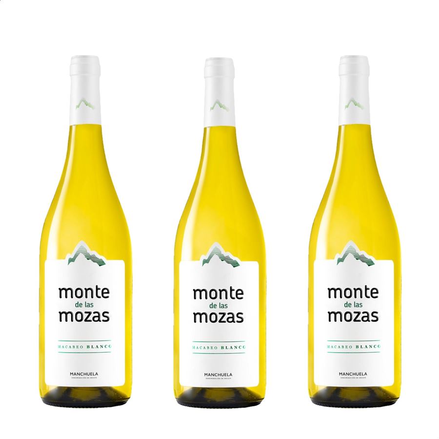 Monte de las Mozas – Vino blanco Macabeo D.O.P. Manchuela 75cl, 3uds
