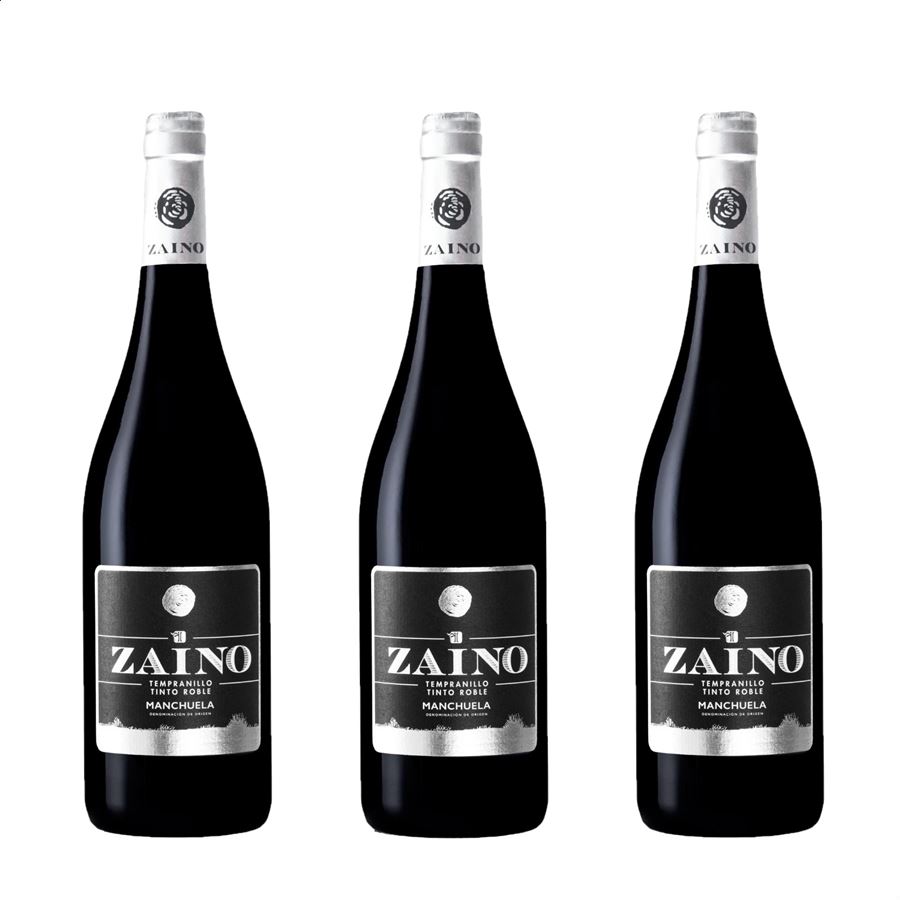 Zaino – Vino tinto roble D.O.P. Manchuela 75cl, 3uds