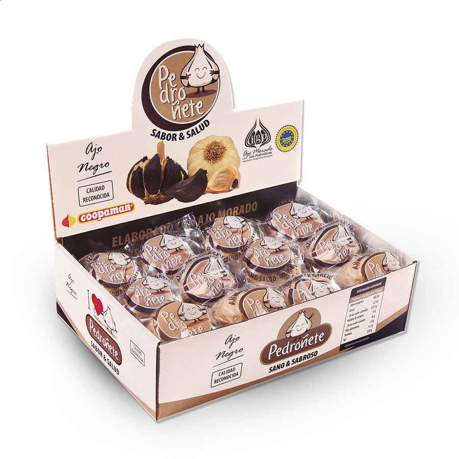 Coopaman - Ajo negro IGP Ajo Morado de las Pedroñeras 35g, 12uds