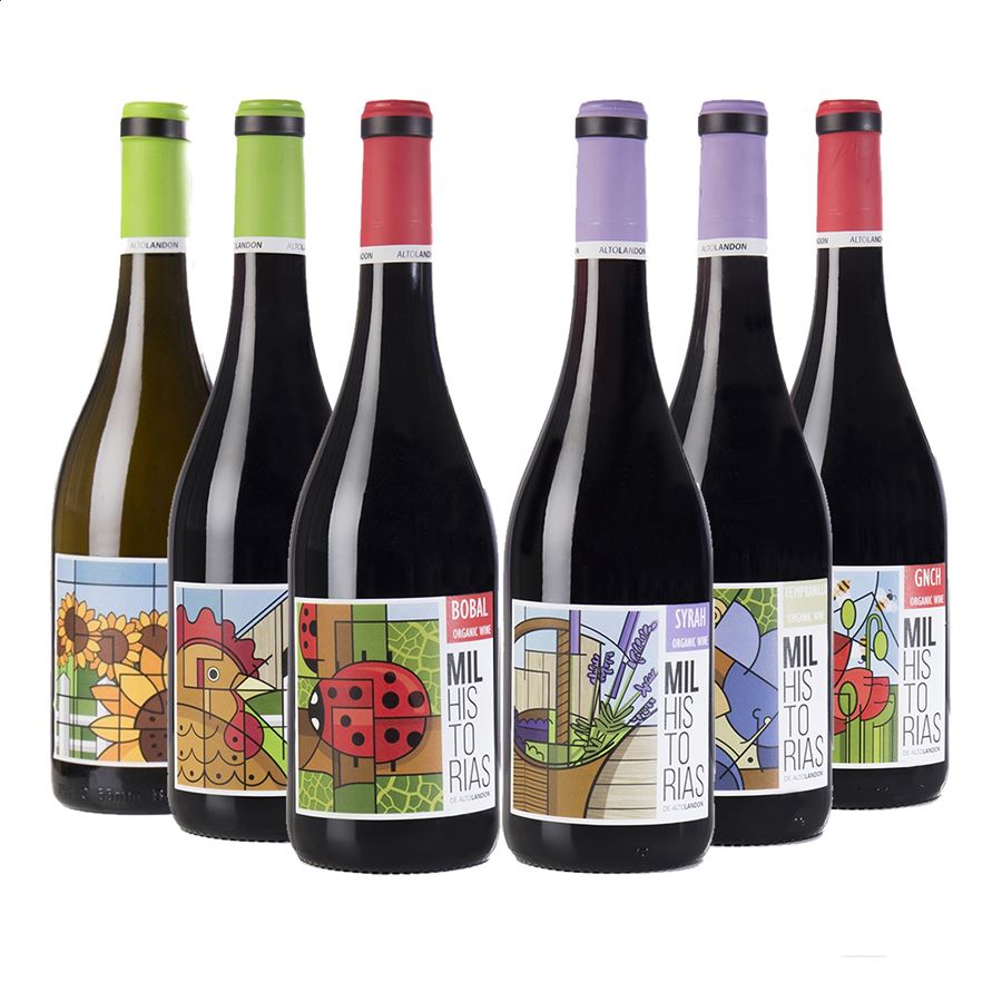 Altolandon - Lote de vinos Mil Historias D.O.P. Manchuela 75cl, 6uds