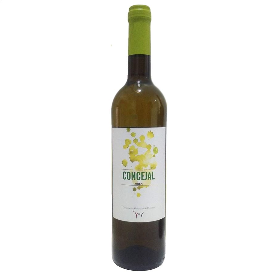 Concejal - Vino blanco Airén D.O.P. Valdepeñas 75cl, 6uds