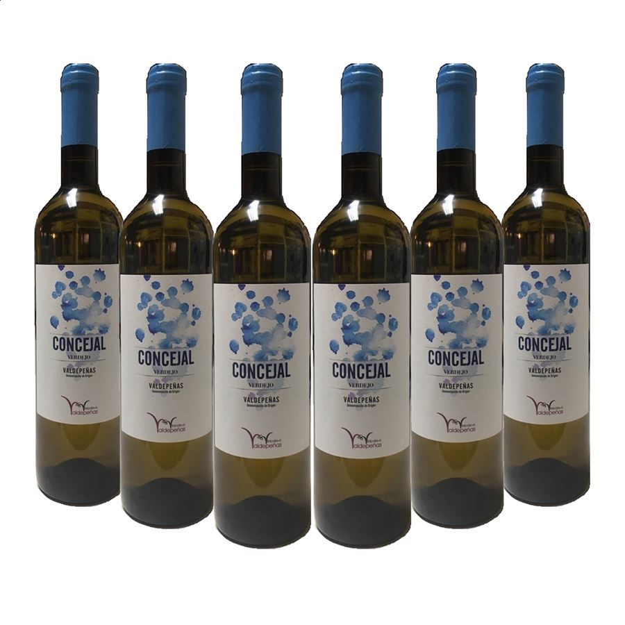 Concejal - Vino blanco Verdejo D.O.P. Valdepeñas 75cl, 6uds