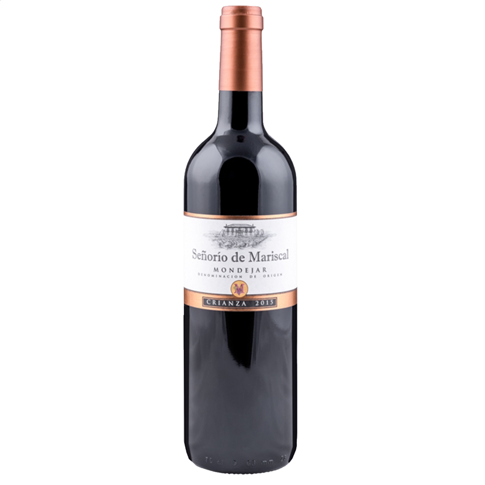 Bodegas Mariscal - Señorío de Mariscal vino tinto crianza D.O.P. Mondéjar 75cl, 6uds