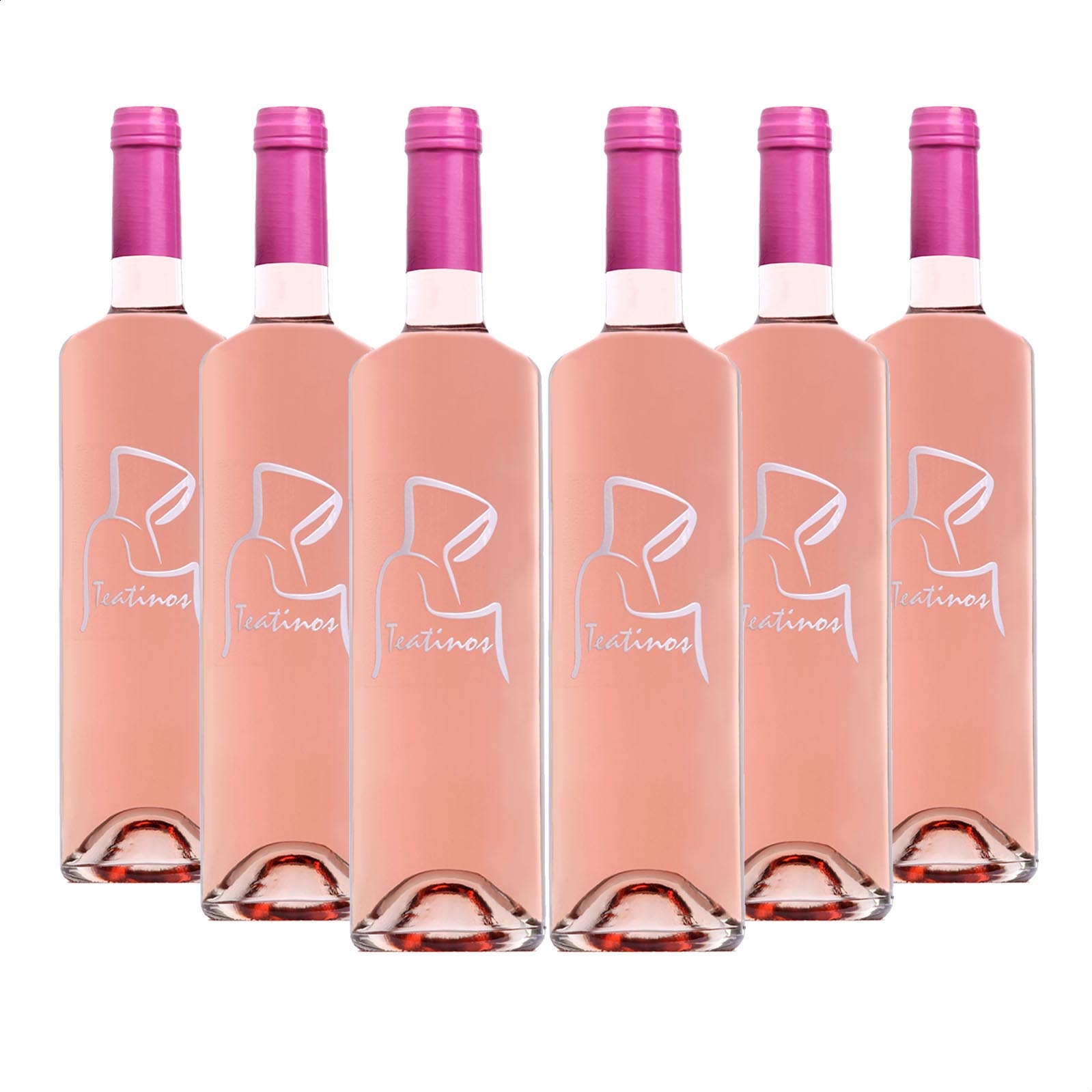 Vino Teatinos - Bobal vino rosado D.O.P. Ribera del Júcar 75cl, 6uds