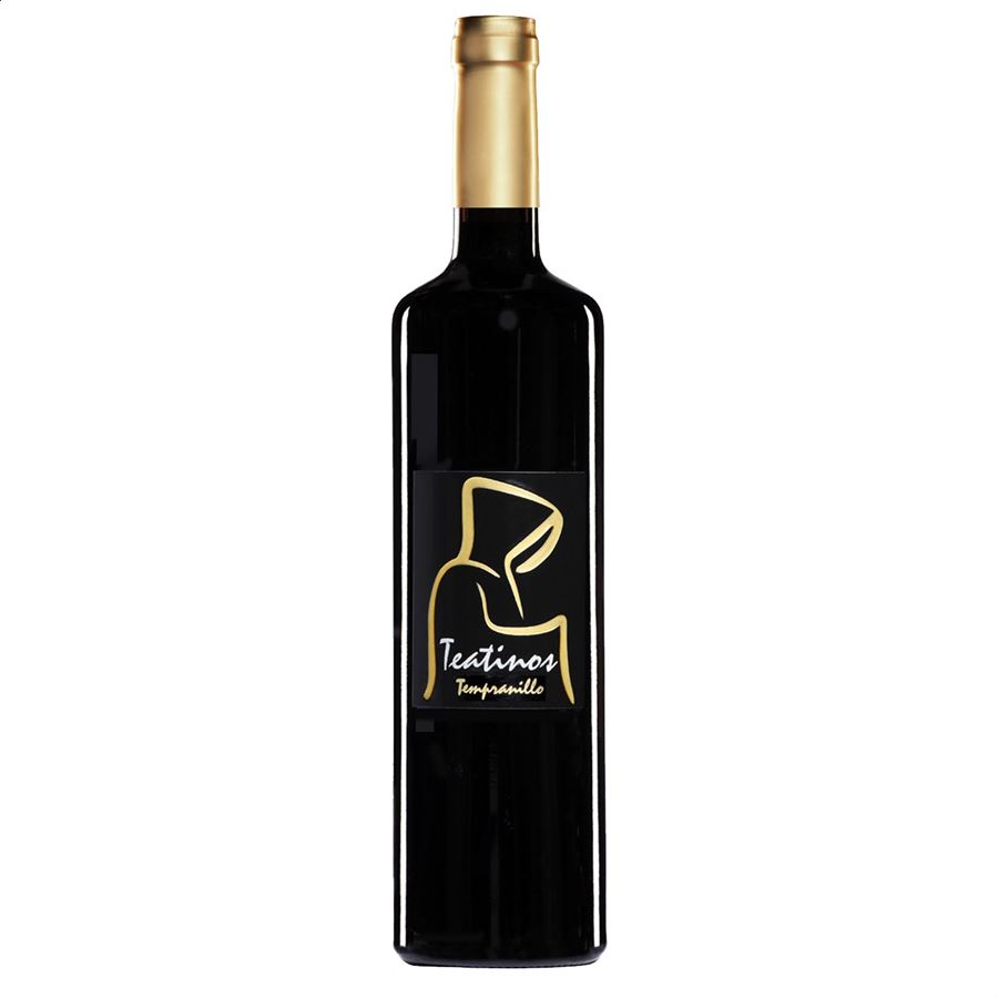 Vino Teatinos - Tempranillo vino tinto D.O.P. Ribera del Júcar 75cl, 6uds