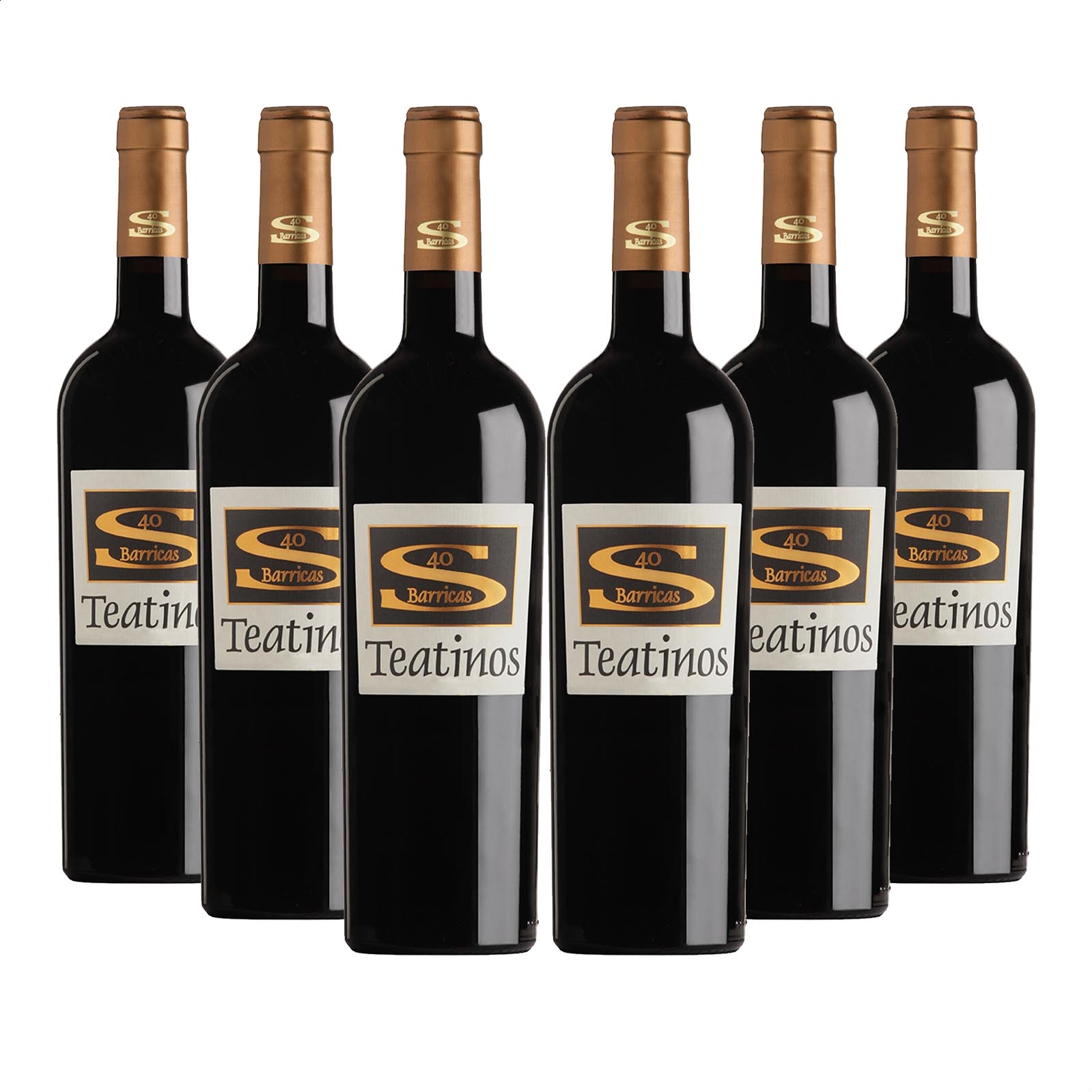 Vino Teatinos - 40 Barricas vino tinto D.O.P. Ribera del Júcar 75cl, 6uds