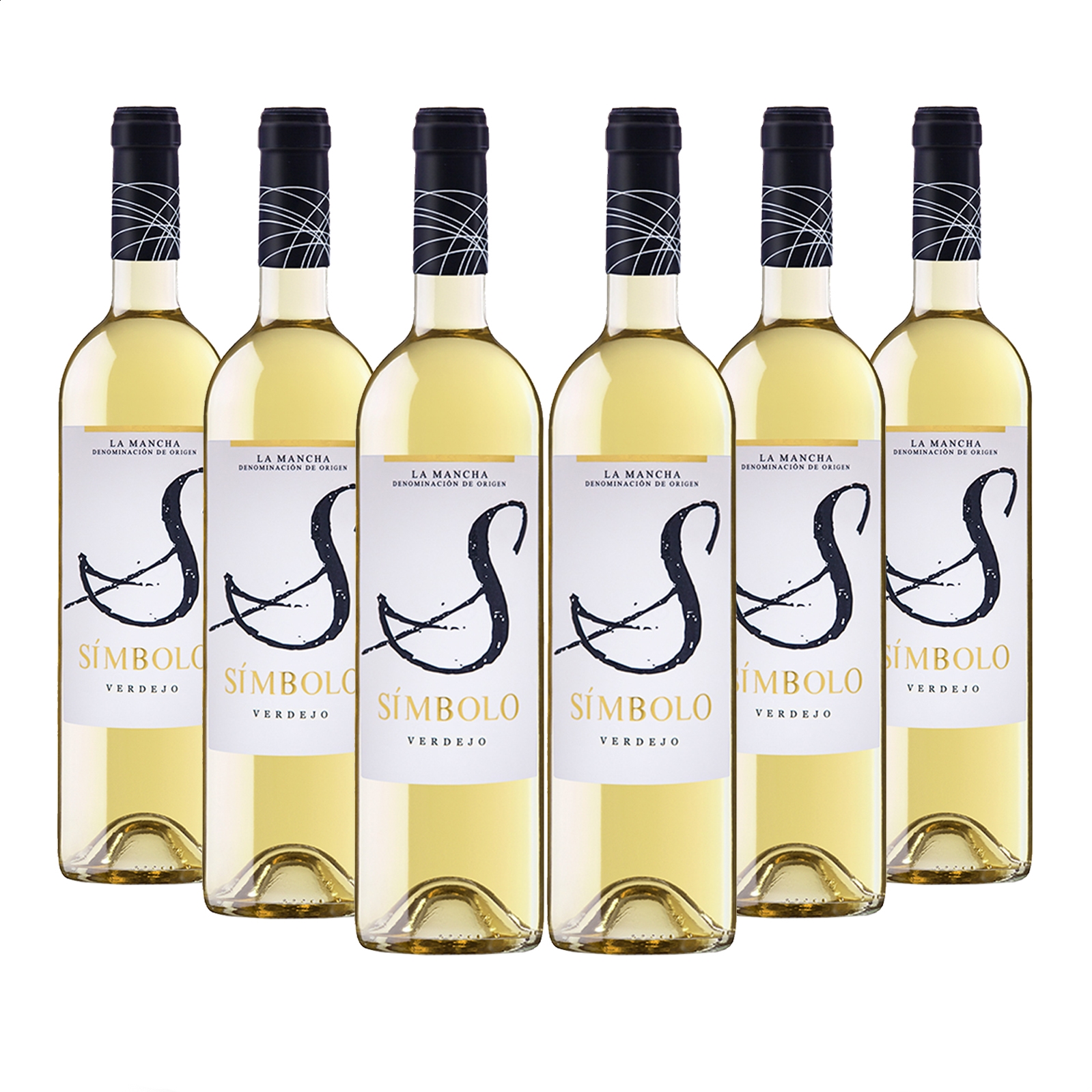 Símbolo - Vino blanco Verdejo D.O.P. La Mancha 75cl, 6uds
