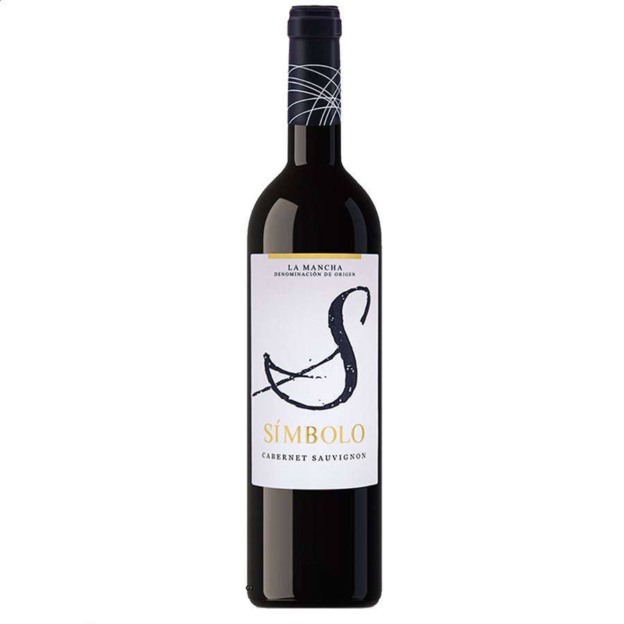Símbolo - Vino tinto Cabernet Sauvignon D.O.P. La Mancha 75cl, 6uds