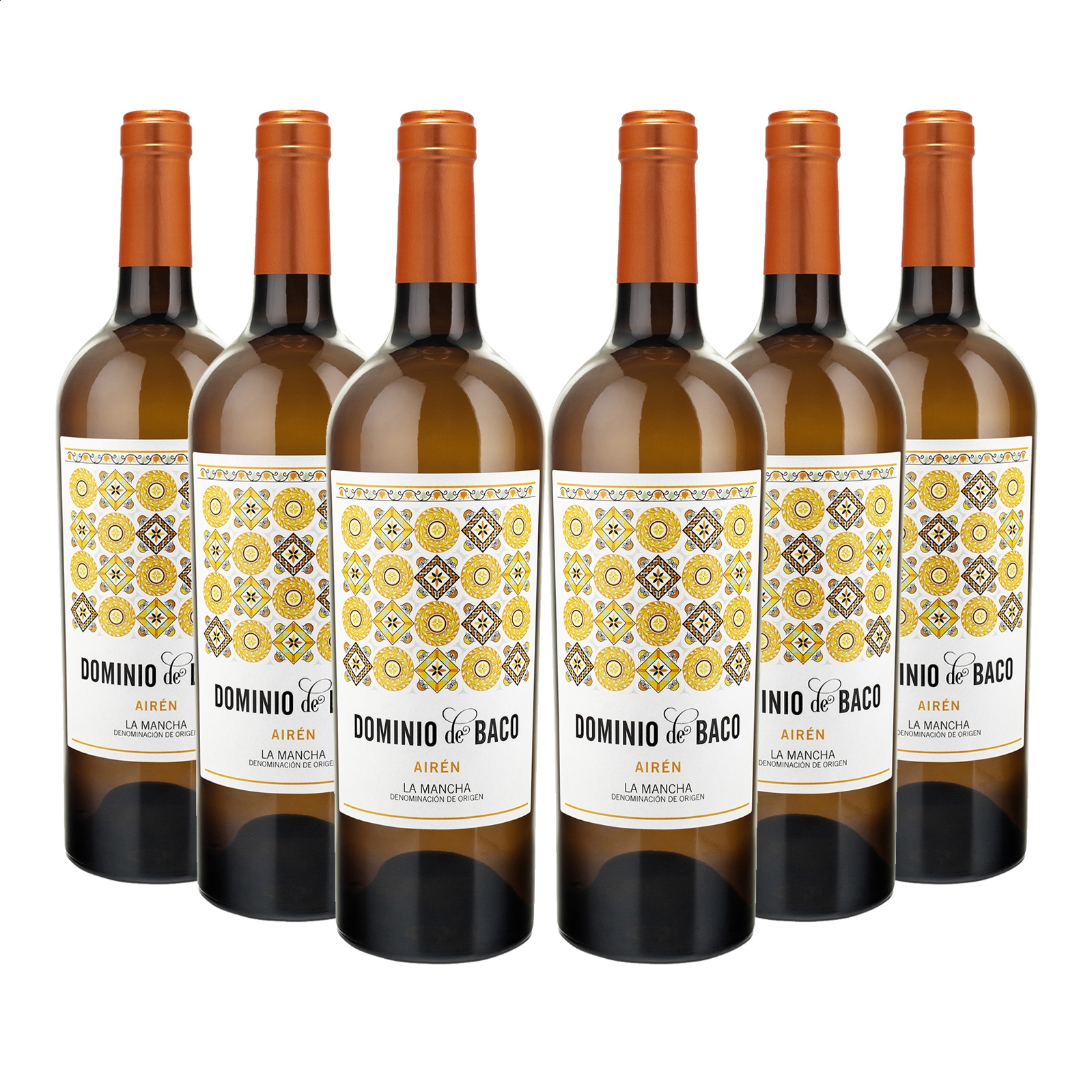 Dominio de Baco - Vino blanco Airén D.O.P. La Mancha 75cl, 6uds