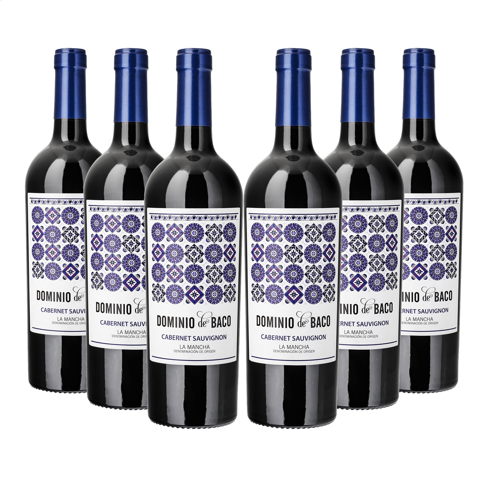 Dominio de Baco - Vino tinto Cabernet Sauvignon D.O.P. La Mancha 75cl, 6uds