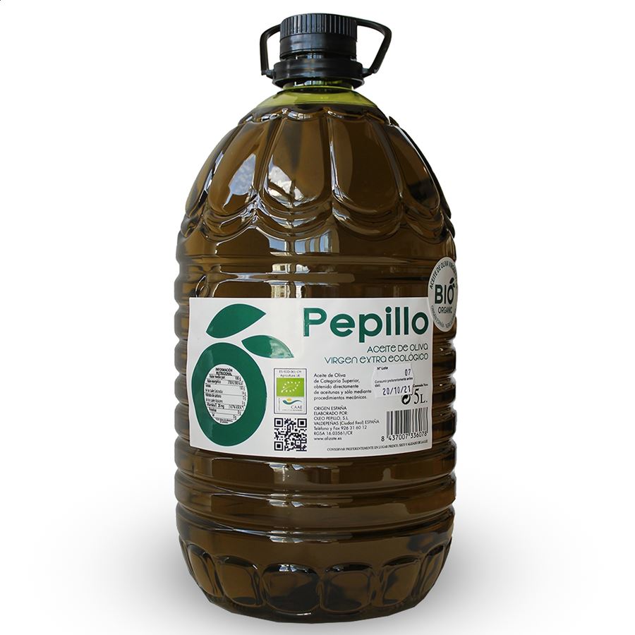 Oleo Pepillo - AOVE Ecológico 5L, 3uds