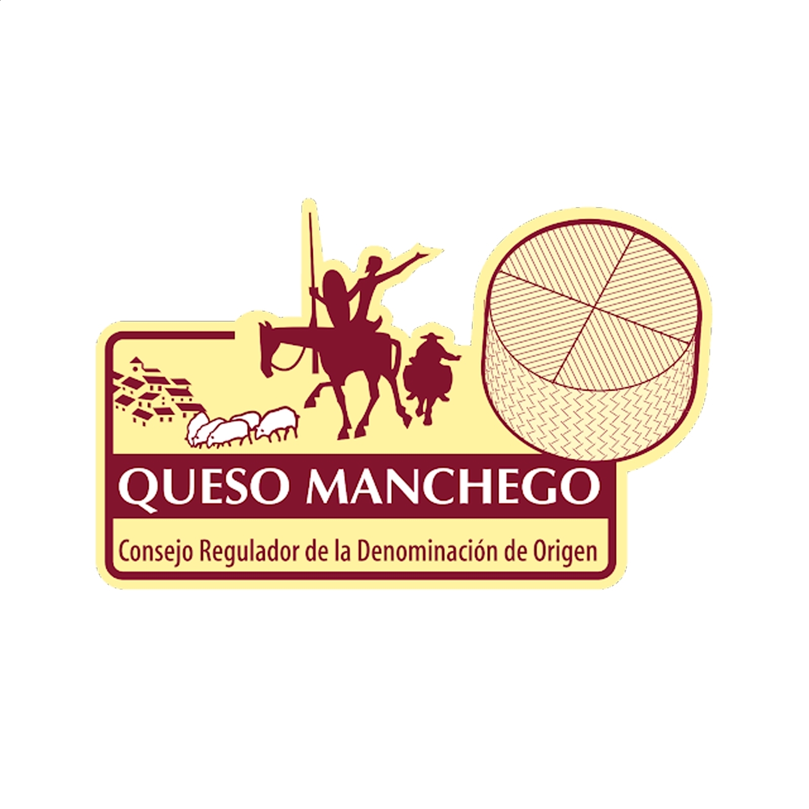Quesería Villadharo - Queso curado de oveja D.O.P. Queso Manchego 2,1Kg, 1ud