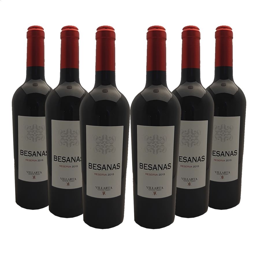 Hacienda Villarta - Besanas vino tinto reserva D.O.P. Méntrida Toledo 75cl, 6uds