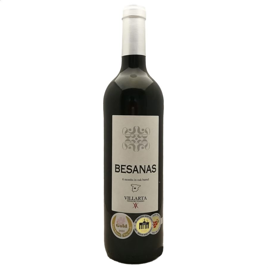 Hacienda Villarta - Besanas vino tinto crianza IGP Vino de la Tierra de Castilla 75cl, 3uds