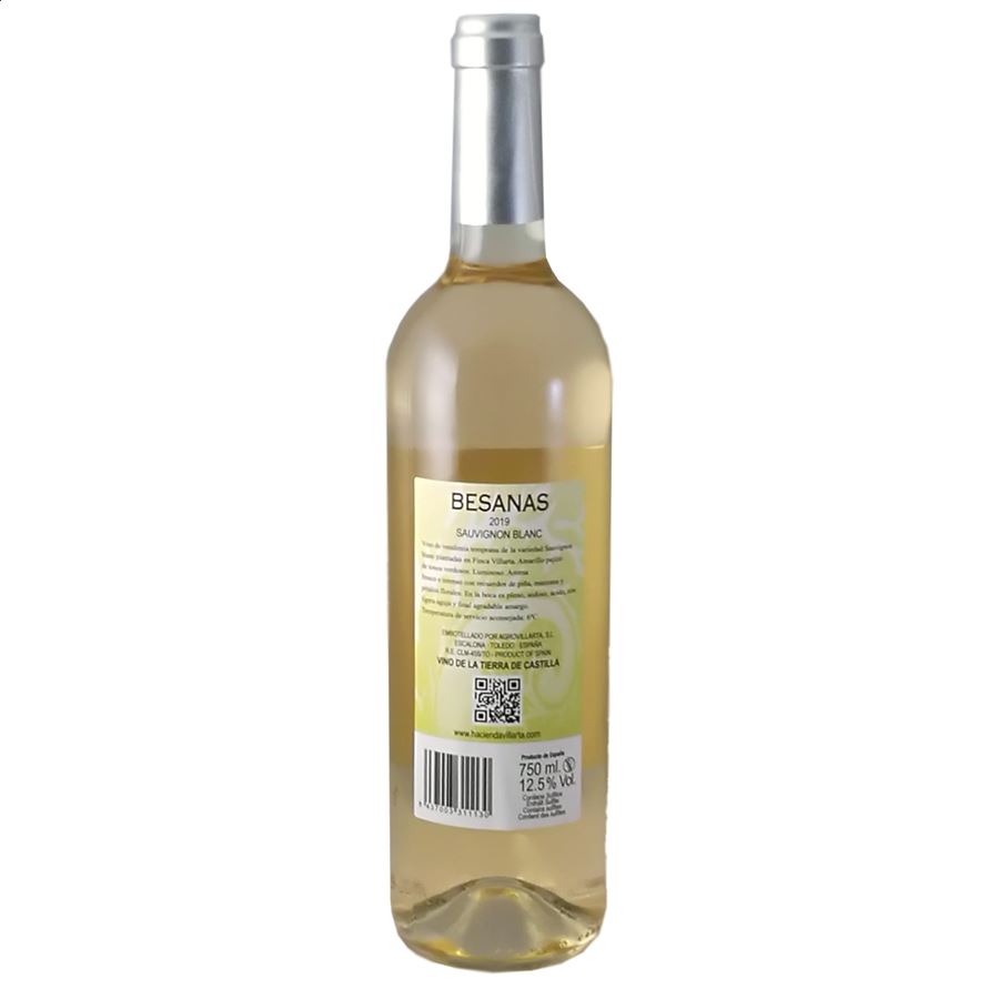 Hacienda Villarta - Besanas vino blanco IGP Vino de la Tierra de Castilla 75cl, 3uds