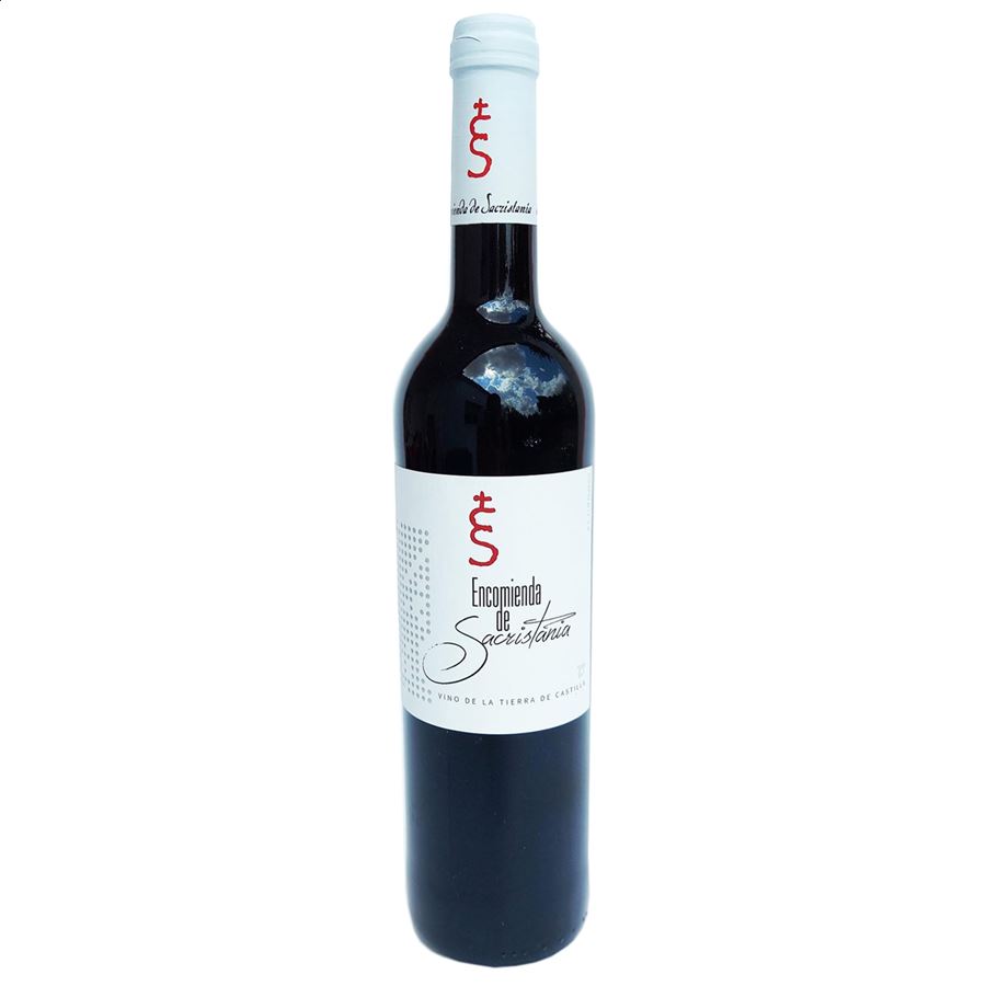Encomienda de Sacristanía - Vino tinto Tempranillo IGP Vino de la Tierra de Castilla 75cl, 6uds