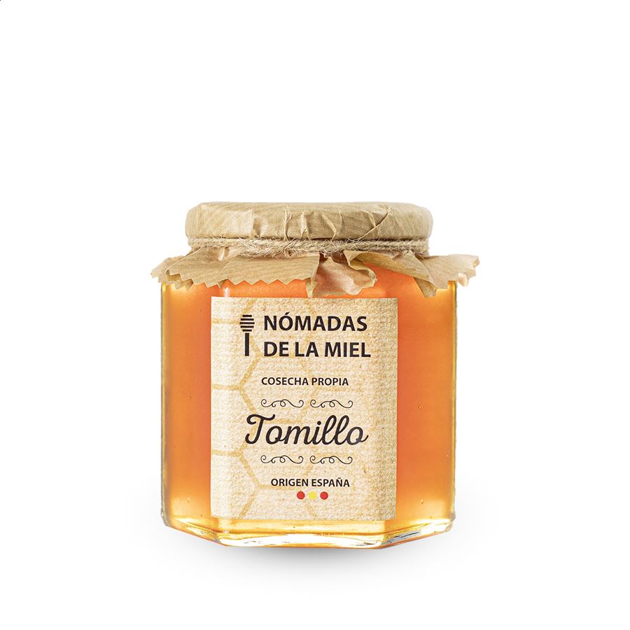 Nómadas de la miel - Selección Gourmet Miel de Tomillo 500g, 1ud