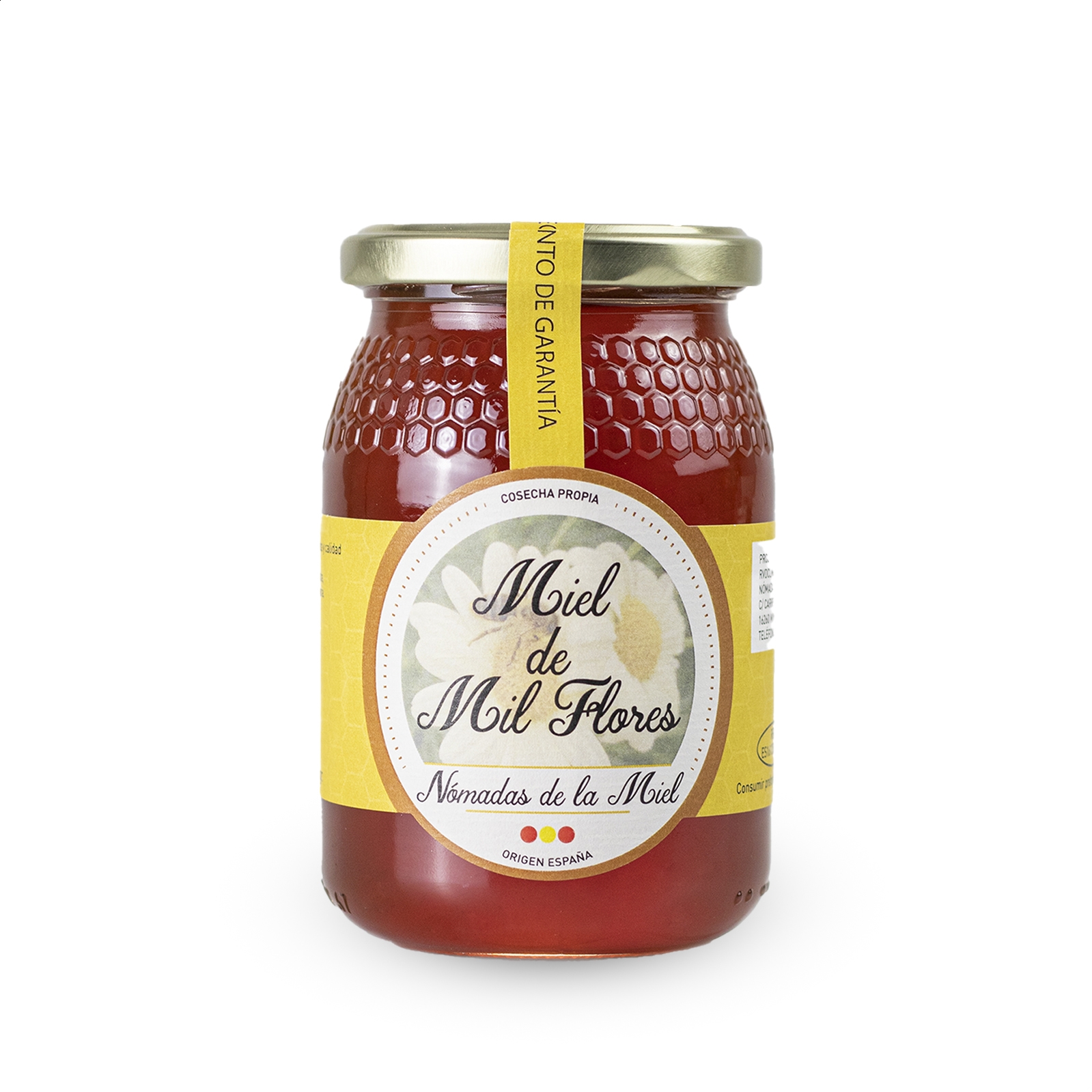 Nómadas de la miel - Miel de mil flores, romero y tomillo 500g, 3uds