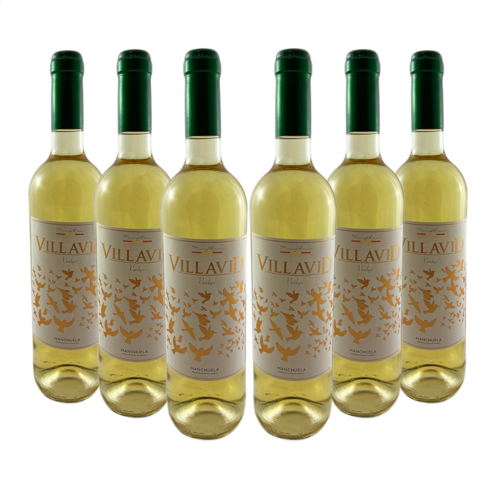 Bodegas Villavid - Verdejo vino blanco D.O.P. Manchuela 75cl, 6uds