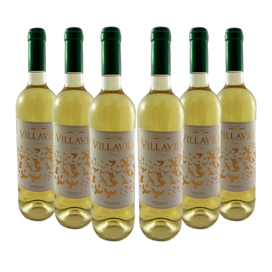 Bodegas Villavid - Verdejo vino blanco, D.O.P. Manchuela 75cl, 6uds