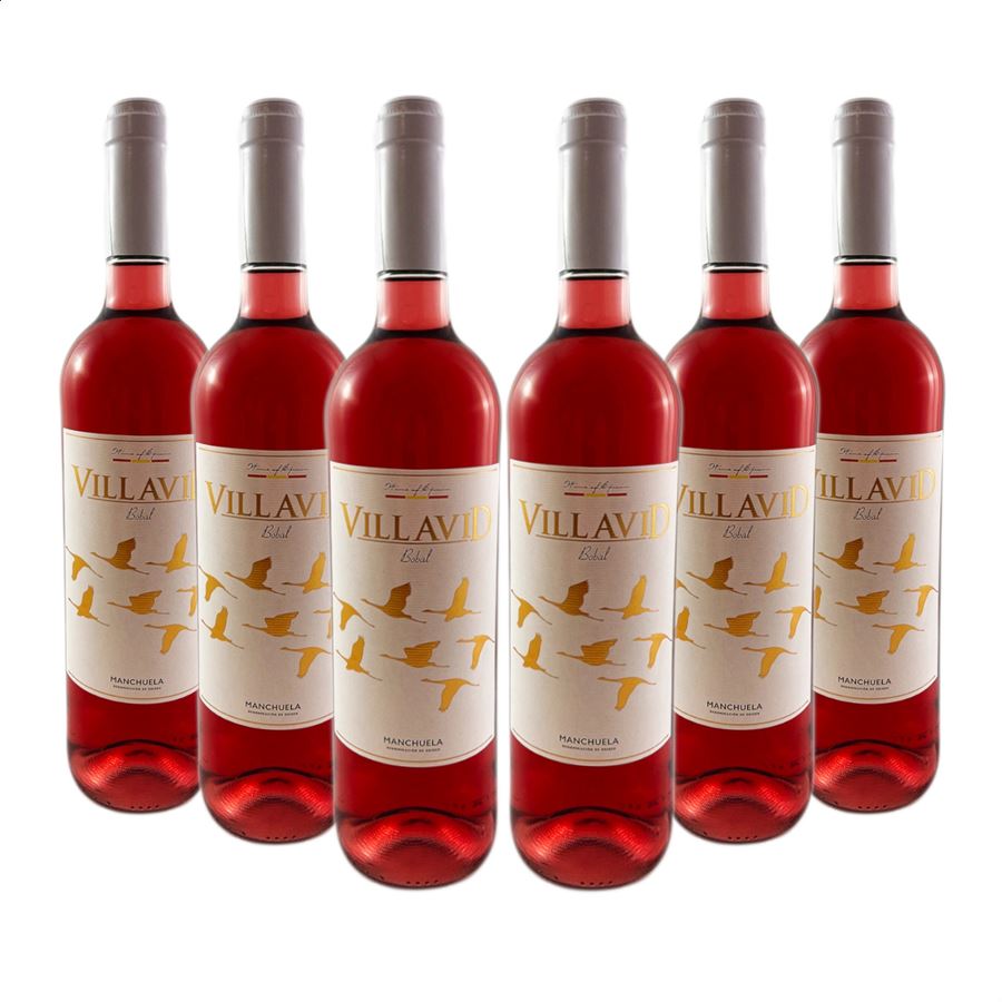Bodegas Villavid - Rosado Bobal vino rosado, D.O.P. Manchuela 75cl, 6uds