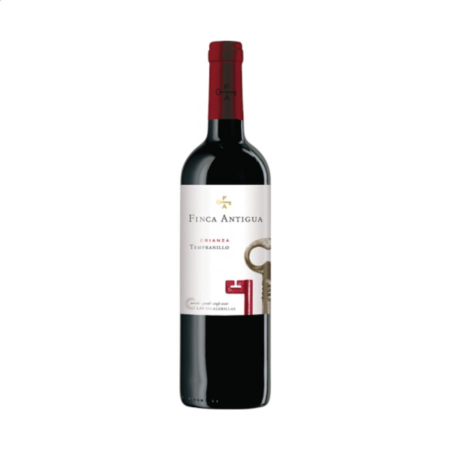 Bodega Finca Antigua - Crianza Tempranillo vino tinto, D.O.P. La Mancha 75cl, 6uds