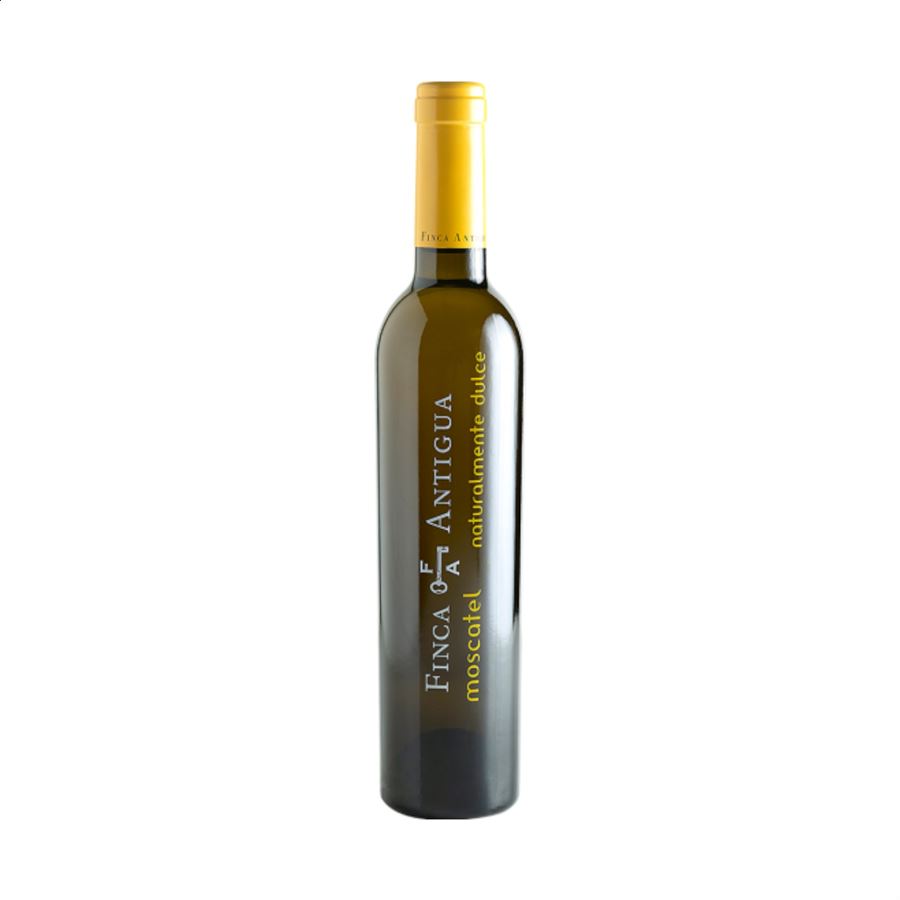 Bodega Finca Antigua - Moscatel Naturalmente Dulce vino blanco, D.O.P. La Mancha 37.5cl, 6uds
