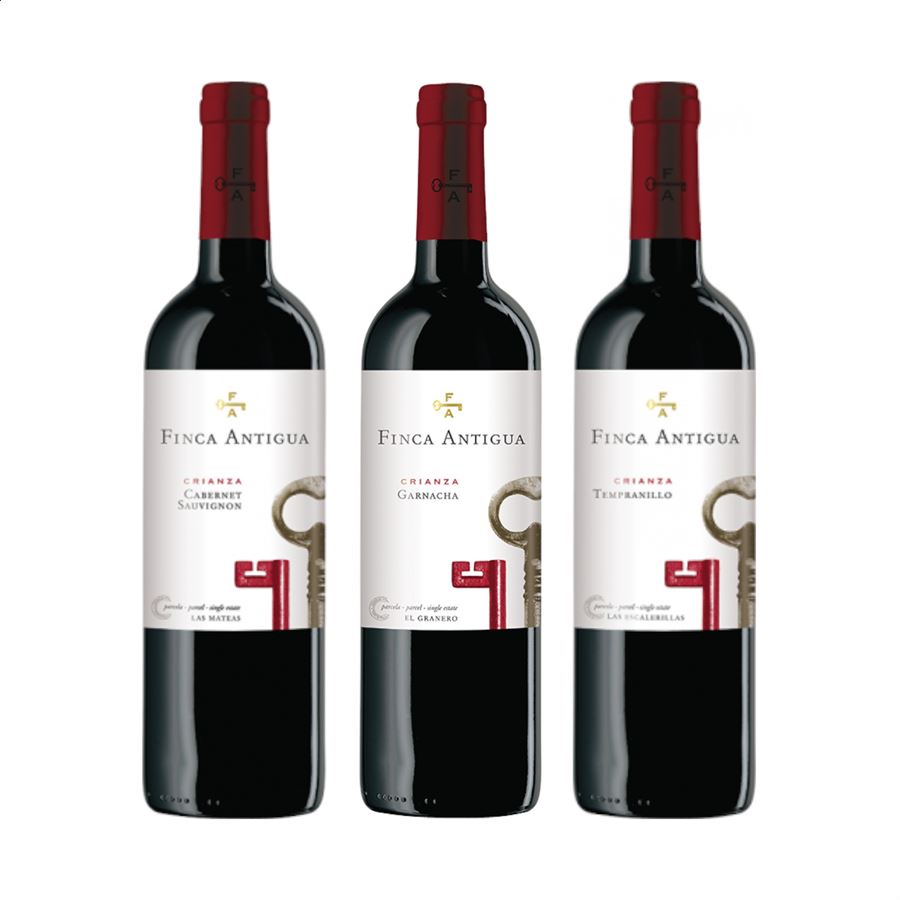 Bodega Finca Antigua - Colección Monovarietales vino tinto, D.O.P. La Mancha 75cl, 6uds