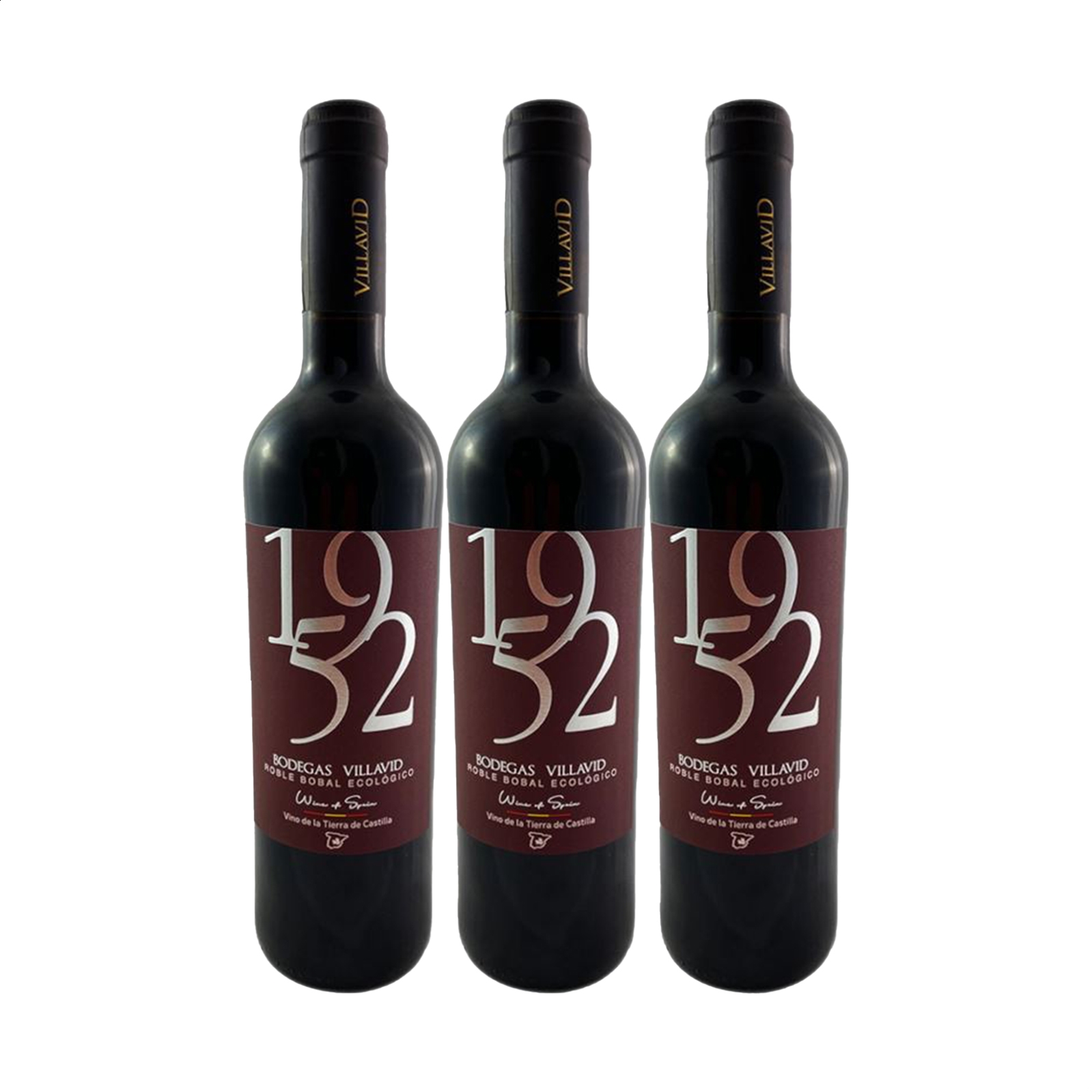 Bodegas Villavid - 1952 Roble Bobal Ecológico IGP Vino de la Tierra de Castilla 75cl, 3uds