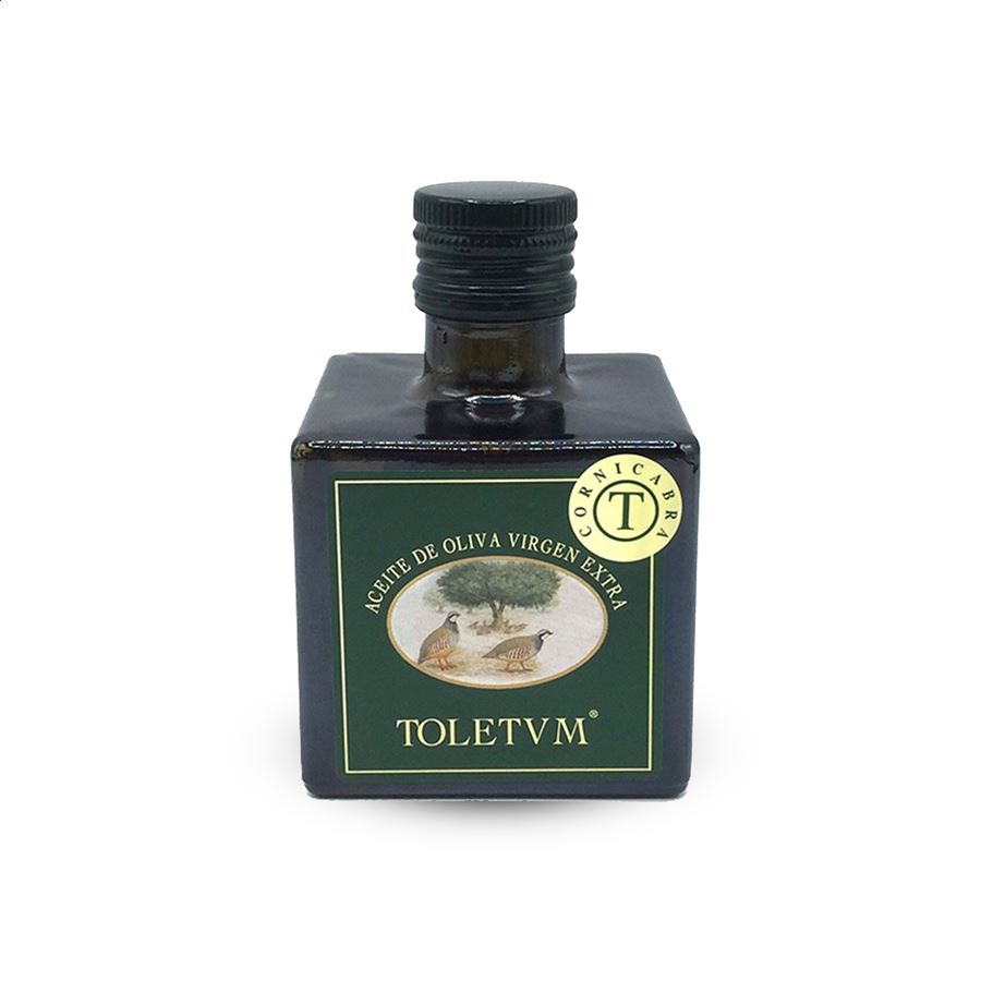 Toletvm - Lote AOVE Cornicabra, Arbequina y Picual botella cuadrada 250ml, 3uds