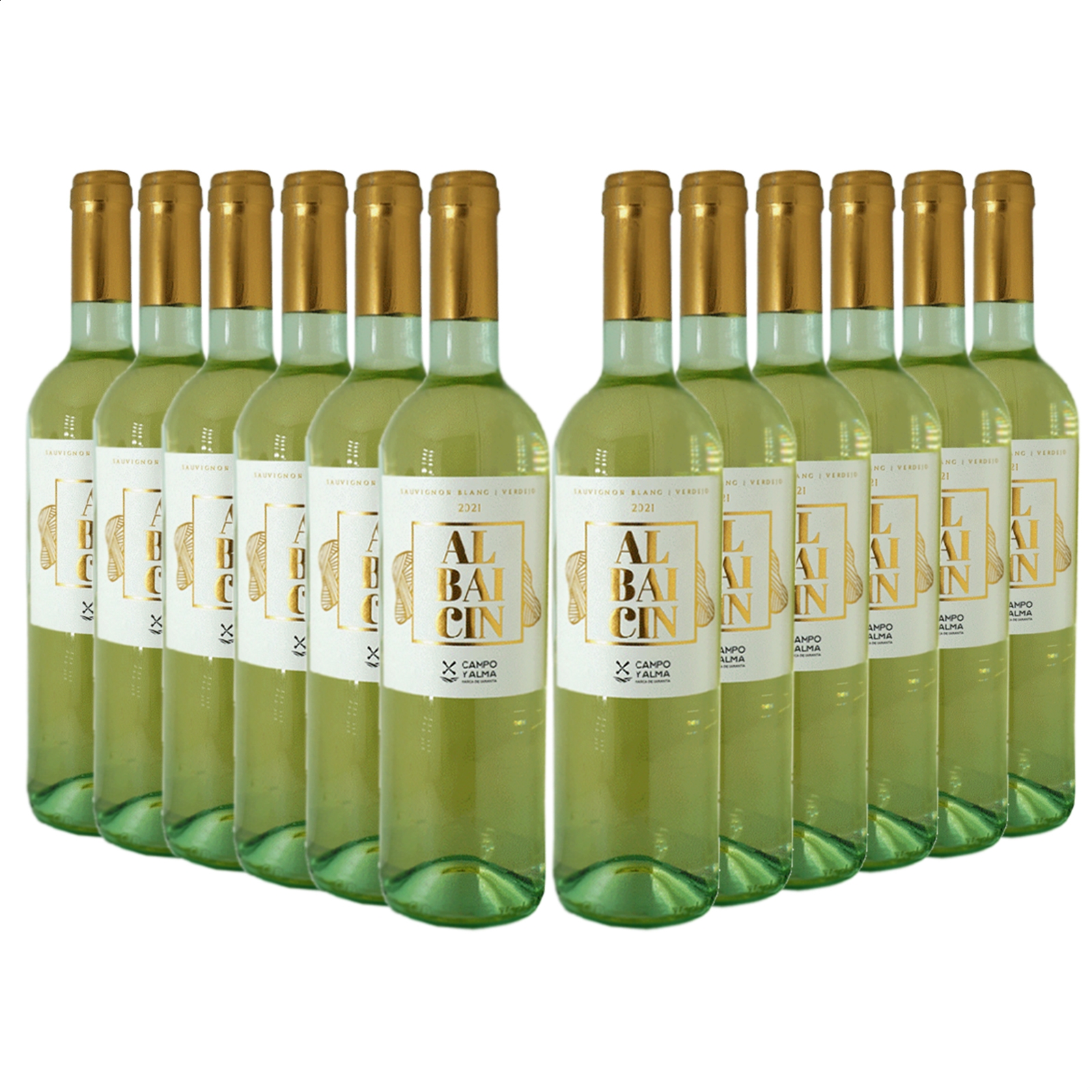 Vinícola del Carmen - Albaicin vino blanco D.O.P. La Mancha 75cl, 12uds