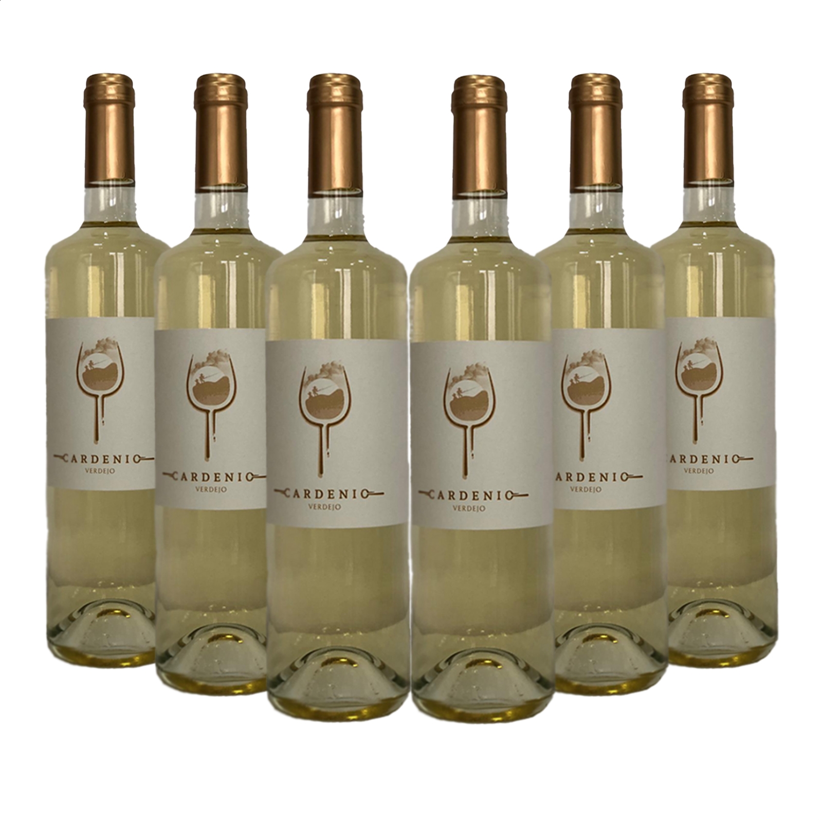 Vinícola del Carmen - Cardenio vino blanco Verdejo selección D.O.P. La Mancha 75cl, 6uds