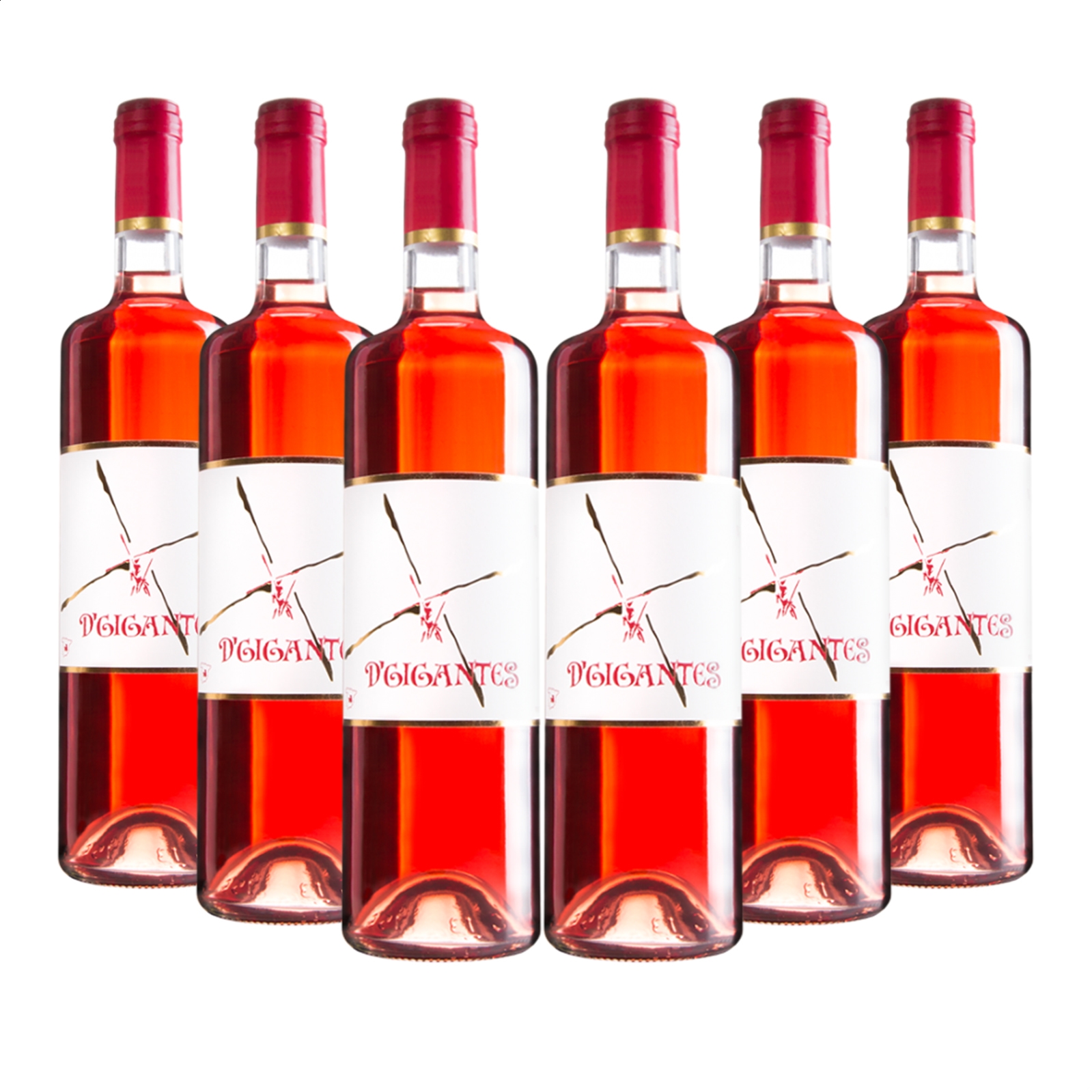 Vinícola del Carmen - D'Gigantes vino rosado IGP Vino de la Tierra de Castilla 75cl, 6uds