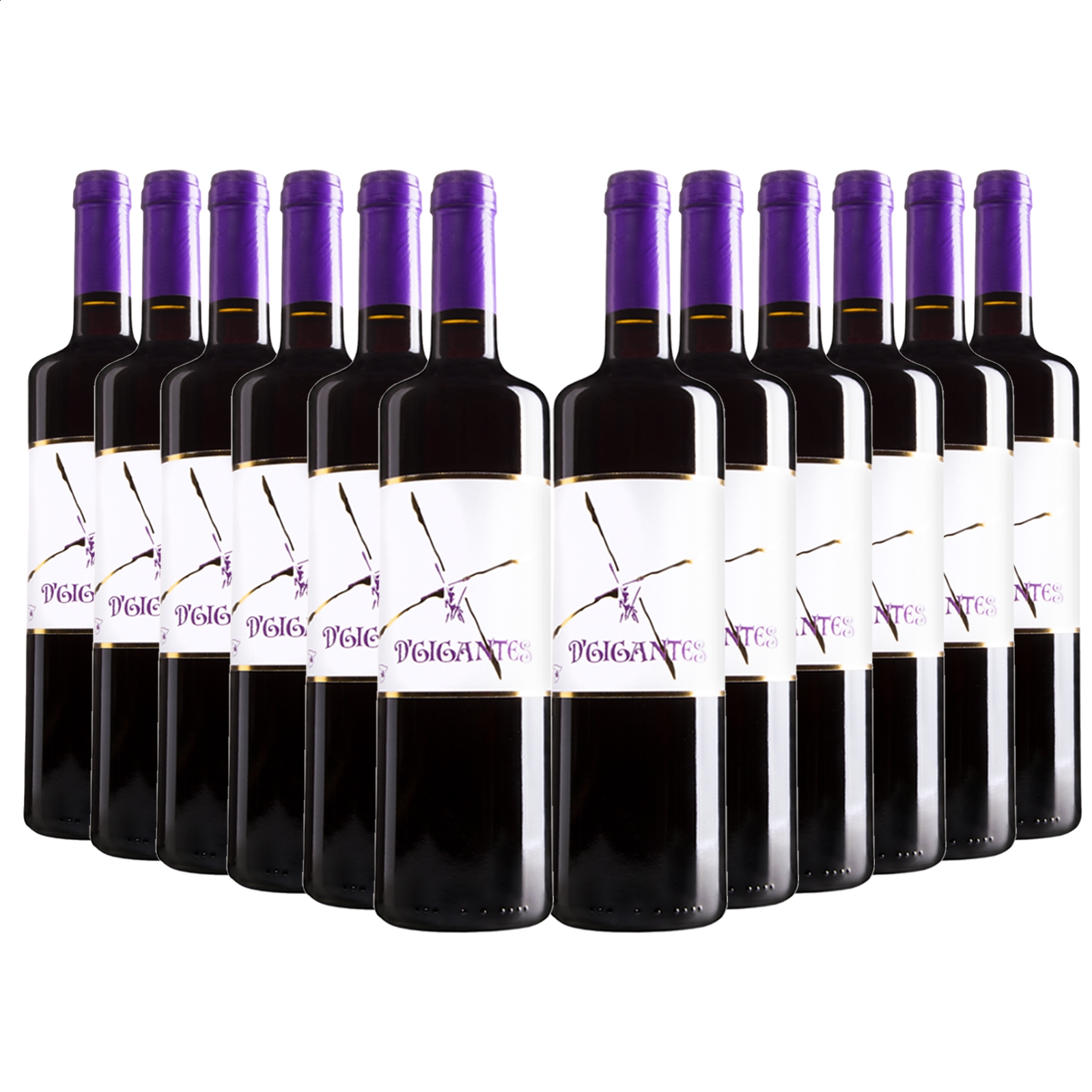 Vinícola del Carmen - D'Gigantes vino tinto Syrah IGP Vino de la Tierra de Castilla 75cl, 12uds