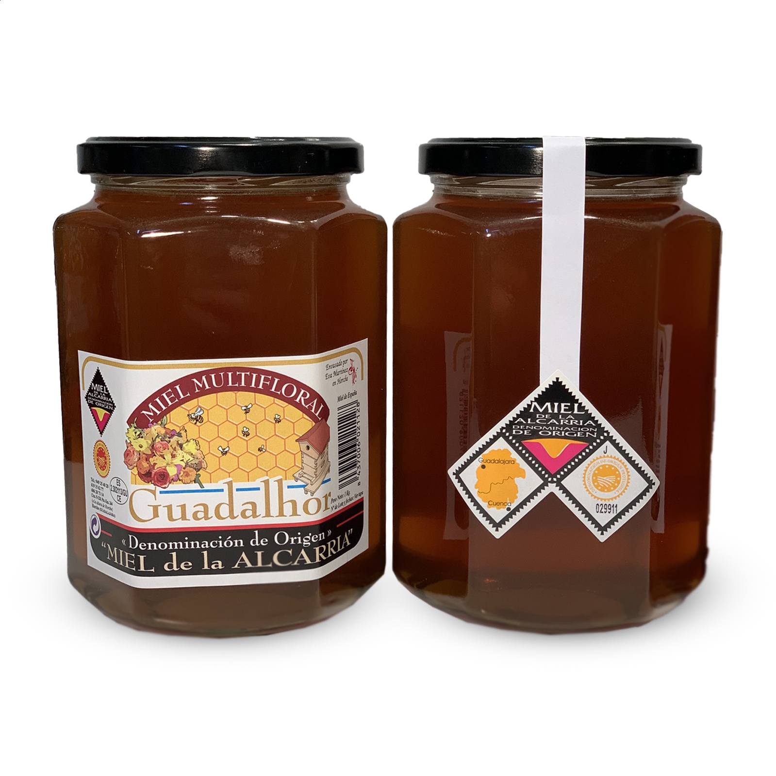 La Ciudad de la Miel - Guadalhor Miel Multifloral D.O.P. Miel de la Alcarria 1Kg, 5uds