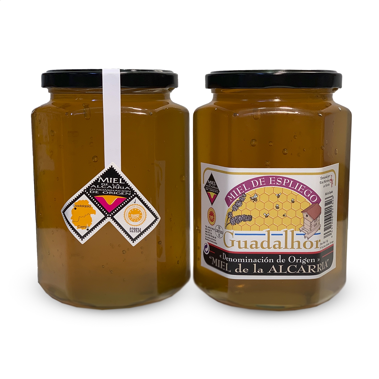 La Ciudad de la Miel - Guadalhor Miel de Espliego D.O.P. Miel de la Alcarria 1Kg, 5uds