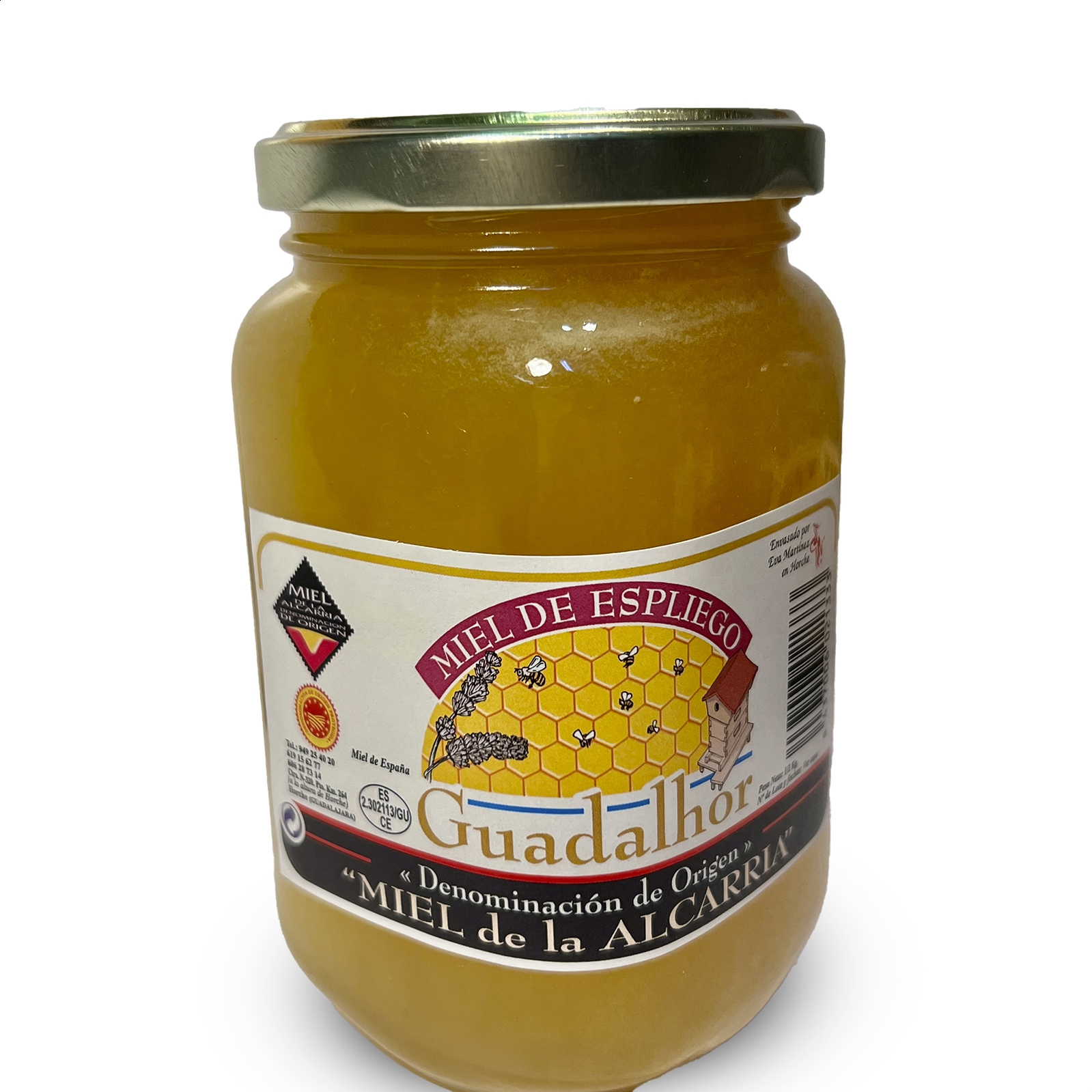 La Ciudad de la Miel - Lote Guadalhor de mieles variadas D.O.P. Miel de la Alcarria 500gr, 3uds