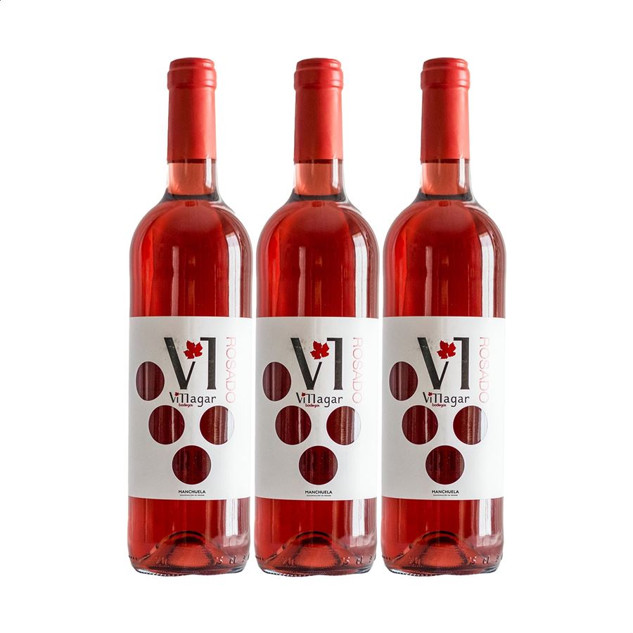 Bodegas Villagar - Vino rosado D.O.P. Manchuela 75cl, 3uds