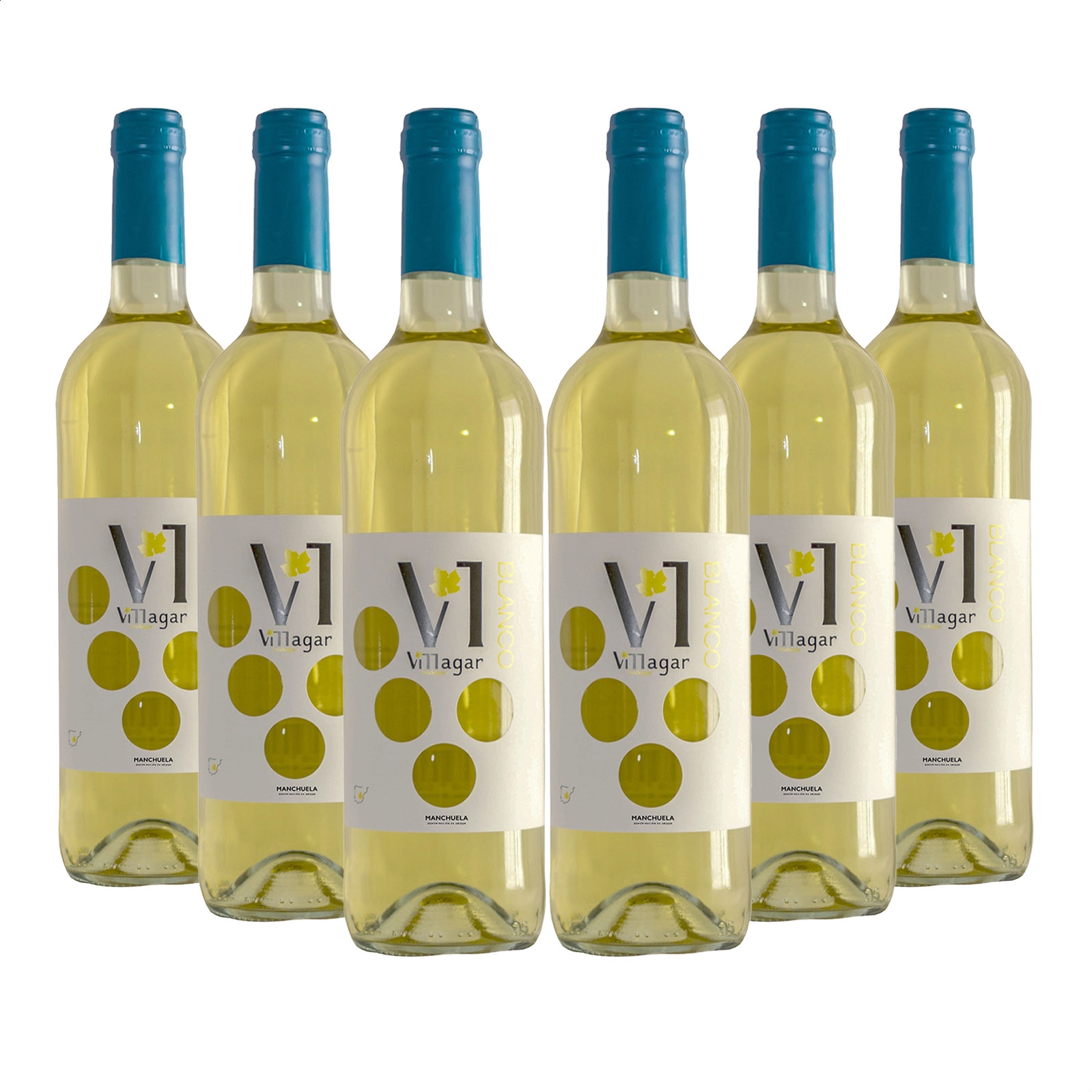 Bodegas Villagar - Vino blanco D.O.P. Manchuela 75cl, 6uds