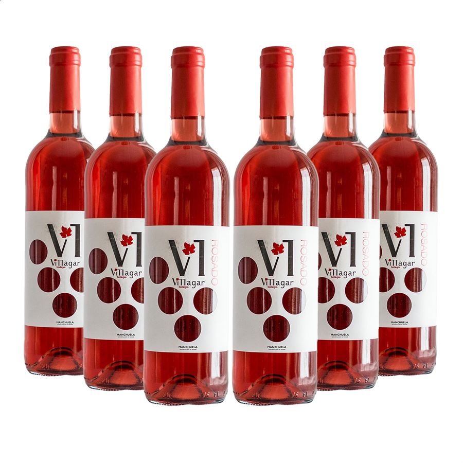 Bodegas Villagar - Vino rosado D.O.P. Manchuela 75cl, 6uds