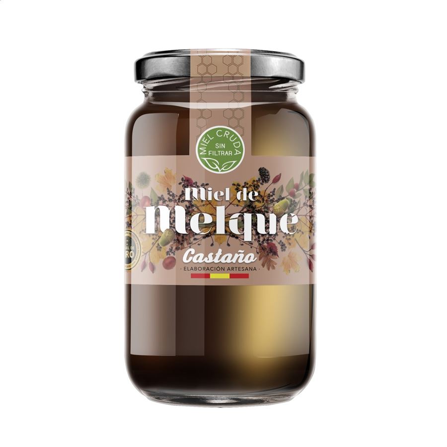 Miel de Melque - Lote de miel oscura 970gr, 2uds
