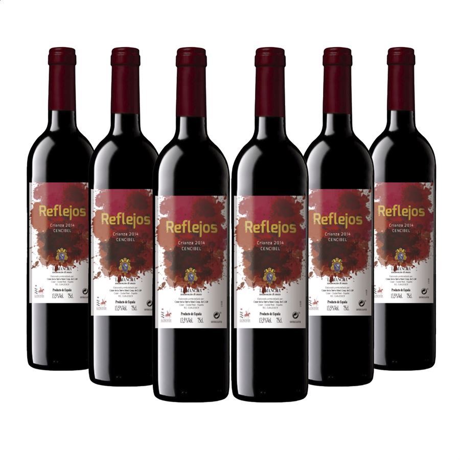 Cozar de la Sierra - Reflejos vino tinto crianza D.O.P. La Mancha 75cl, 6uds