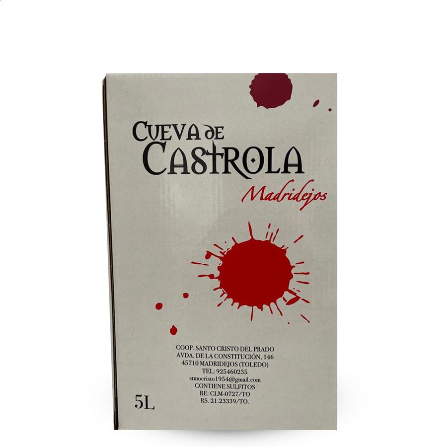 Santo Cristo del Prado - Cueva de Castrola vino blanco Verdejo Bag in Box 5L, 1ud