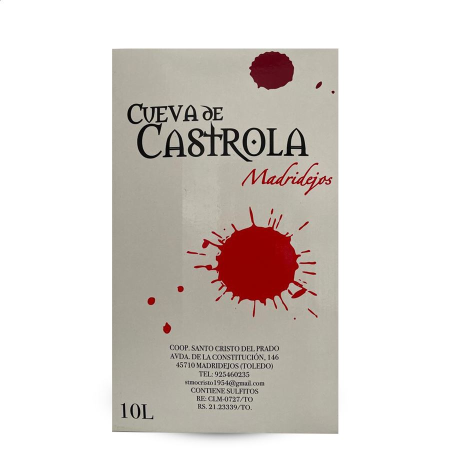Santo Cristo del Prado - Cueva de Castrola vino rosado Cencibel Bag in Box 10L, 1ud