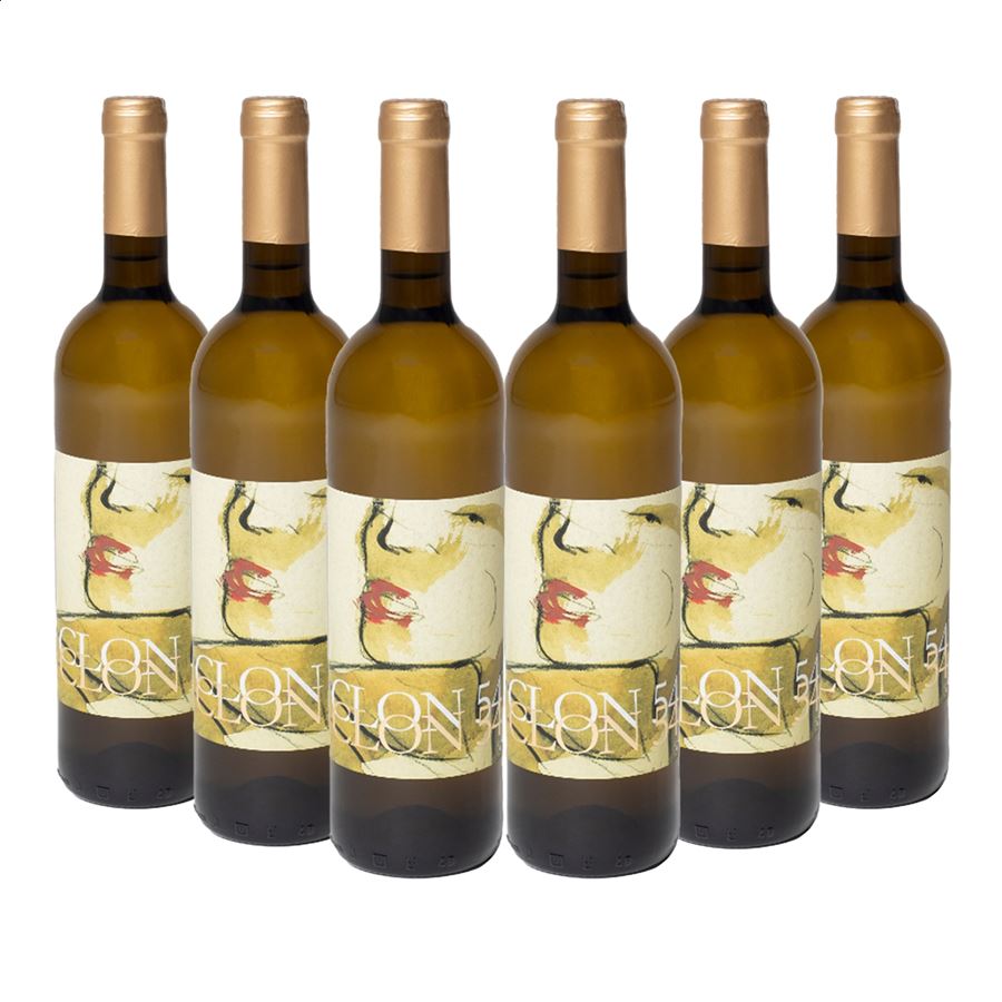 Santo Cristo del Prado - Clon 54 vino blanco Macabeo IGP Vino de la Tierra de Castilla 75cl, 6uds