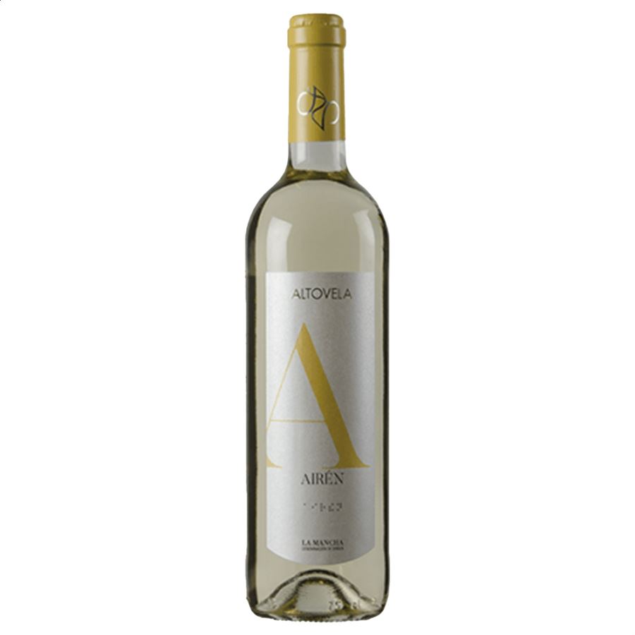 Bodegas Altovela - Vino blanco Airén D.O.P. La Mancha 75cl, 6uds